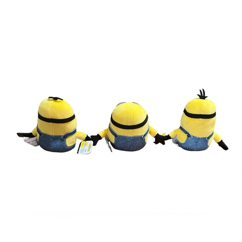 Minions The Rise of Gru Small Tactile Plush Lot Bob Stuart Kevin